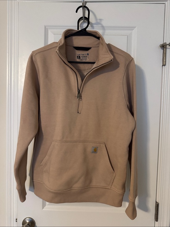 Carhartt Sweaters - Carhartt Beige Zip-Up Sweatshirt